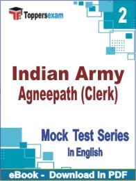 Indian Army Agneepath (Clerk) Test PDF Book In English - Question Paper