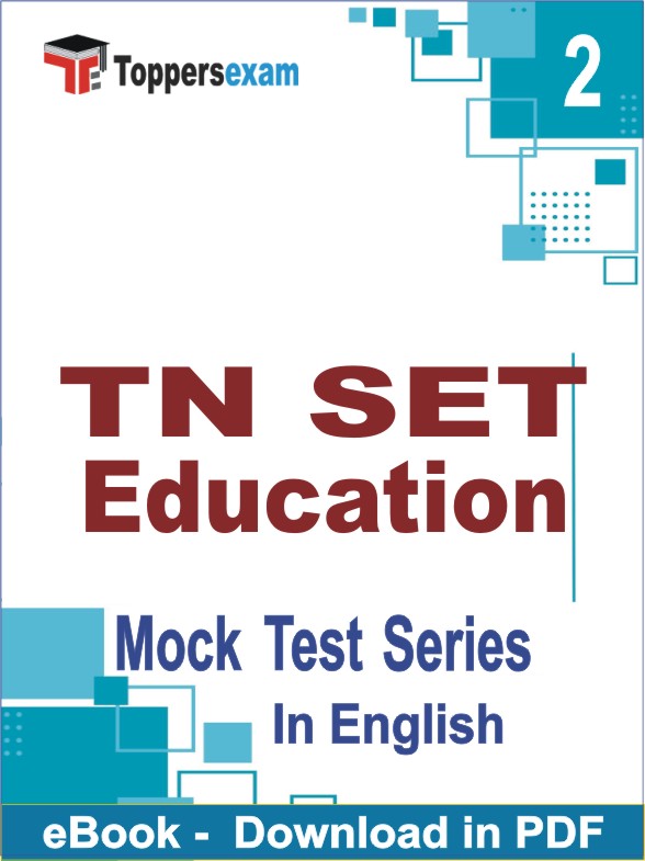 TN SET Education PDF Book In English - Question Paper