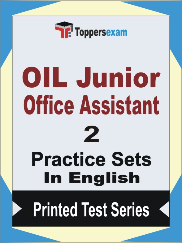 OIL Junior Office Assistant Book in English - Question Paper / Practice Set
