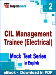 CIL Management Trainee (Electrical) PDF Book InEnglish - Question Paper