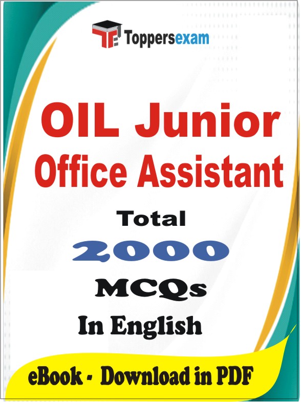 OIL Junior Office Assistant PDF Book In English - MCQ / Objective Questions