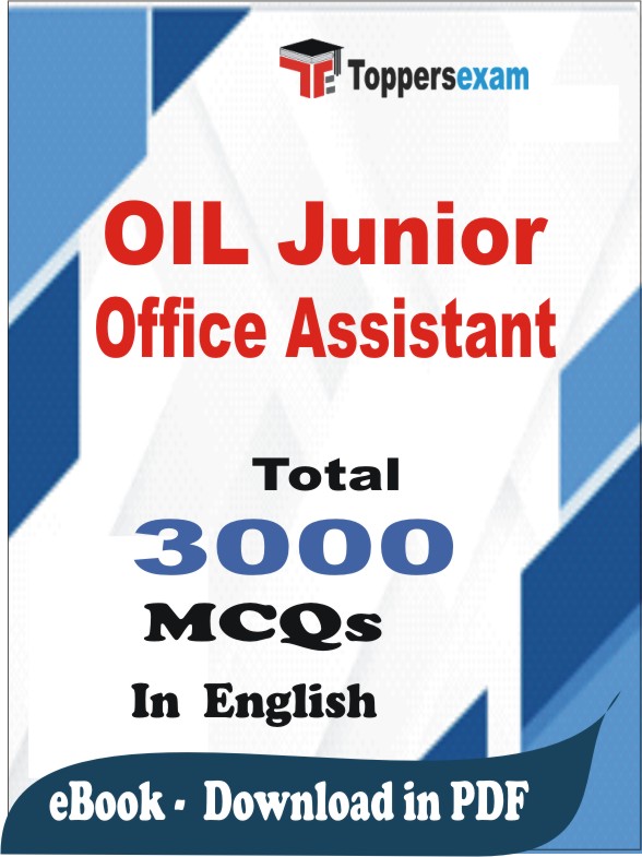 OIL Junior Office Assistant PDF Book In English - MCQ / Objective Questions