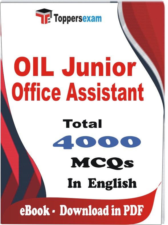 OIL Junior Office Assistant PDF Book In English - MCQ / Objective Questions