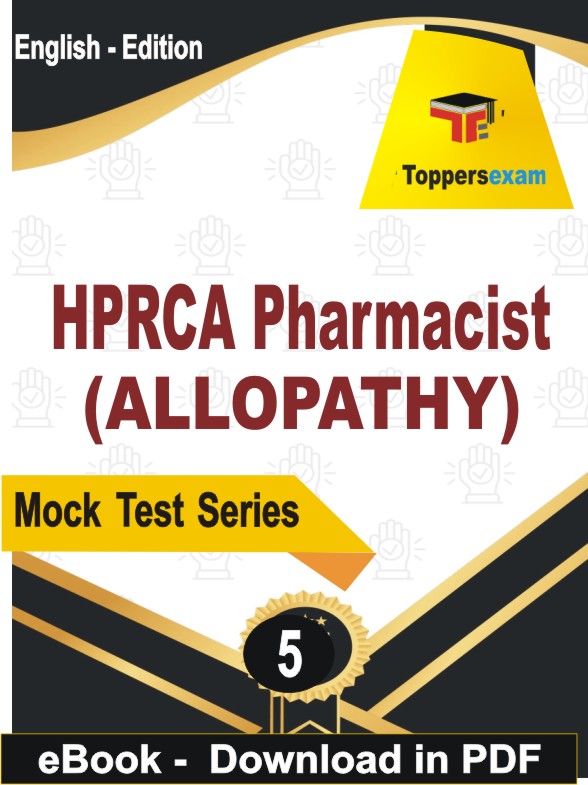 HPRCA Pharmacist (ALLOPATHY) PDF Book In English - Practice Set