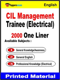 CIL Management Trainee (Electrical) One Liner Book in English