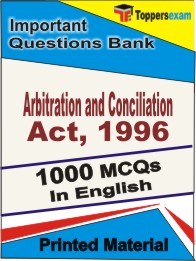 Arbitration and Conciliation Act, 1996 Book in English - Objective MCQ