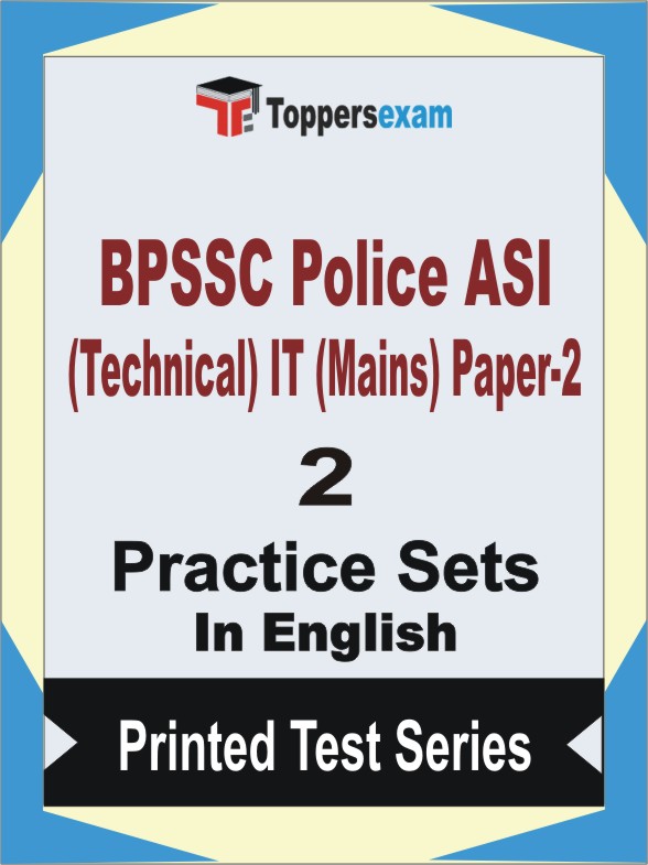 BPSSC Police ASI (Technical) IT (Mains) Paper-2 Book in English - Question Paper / Practice Set