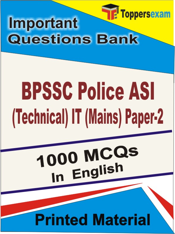 BPSSC Police ASI (Technical) IT (Mains) Paper-2 Book in English - Objective MCQ