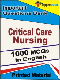 Critical Care Nursing Book in English - Objective MCQ