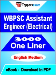 WBPSC Assistant Engineer (Electrical) One Liner Book PDF in English