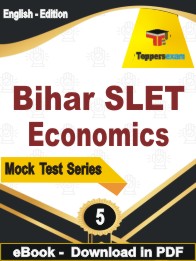 Bihar SLET Economics Test PDF Book In English - Practice Set
