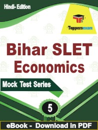 Bihar SLET Economics Test PDF Book In Hindi - Practice Set