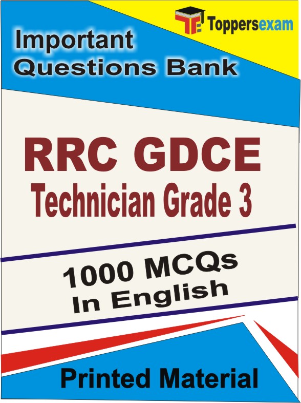 RRC GDCE Technician Grade 3 Book in English - Objective MCQ