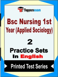 Bsc Nursing 1st Year (Applied Sociology) Book in English - Question Paper / Practice Set