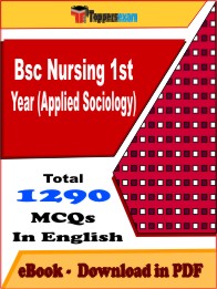 Bsc Nursing 1st Year (Applied Sociology) PDF Book In English - MCQ / Objective Questions