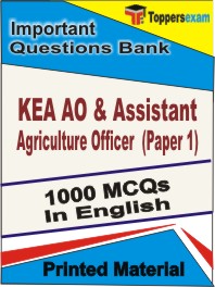 KEA AO & Assistant Agriculture Officer (Paper-1)  Book in English - Objective MCQ