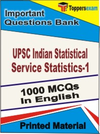 UPSC Indian Statistical Service Statistics-1 Book in English - Objective MCQ