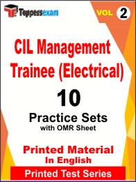 CIL Management Trainee (Electrical) Book in English - Practice Set (VOL.2)
