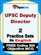 UPSC Deputy Director Book in English - Question Paper / Practice Set