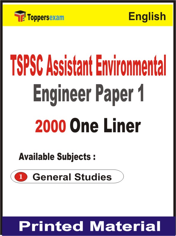 TSPSC Assistant Environmental Engineer (Paper 1) One Liner Book in English