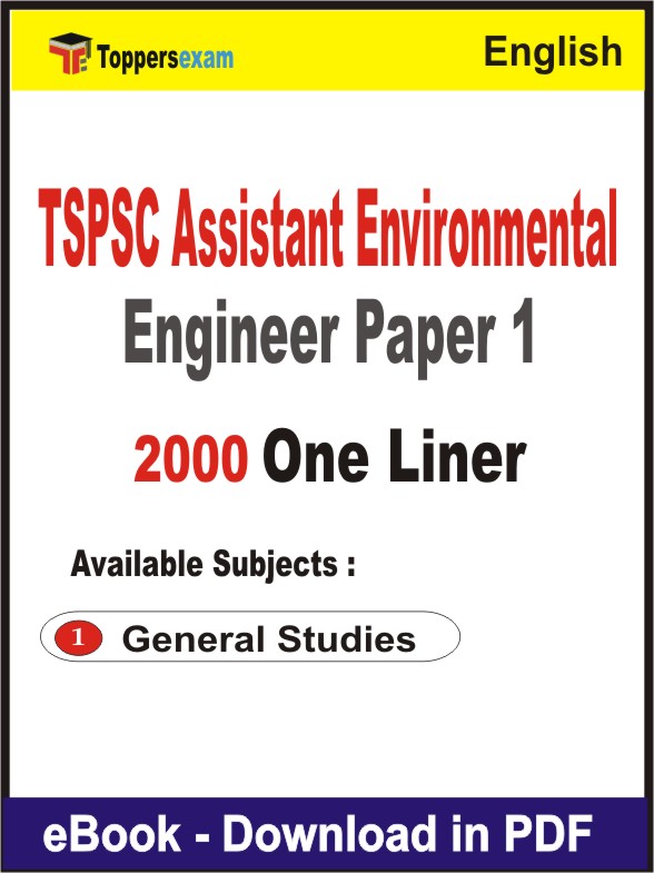 TSPSC Assistant Environmental Engineer (Paper 1) One Liner Book PDF in English