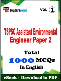 TSPSC Assistant Environmental Engineer (Paper 2) PDF Book In English - MCQ / Objective Questions (VOL.1)
