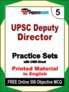 UPSC Deputy Director Book in English - Mock Test / Practice Set