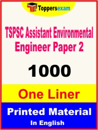 TSPSC Assistant Environmental Engineer (Paper 2) One Liner Book in English