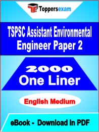 TSPSC Assistant Environmental Engineer (Paper 2) One Liner Book PDF in English
