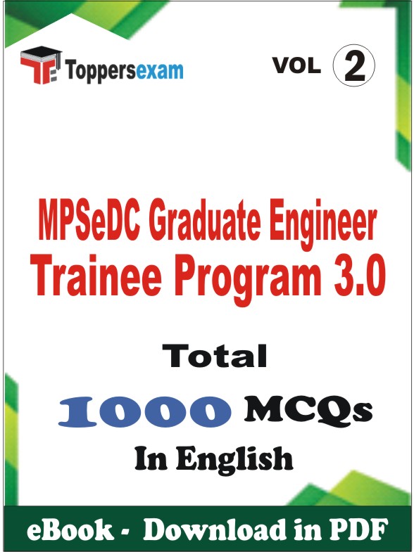 MPSeDC Graduate Engineer Trainee Program 3.0 PDF Book In English - MCQ / Objective Questions (VOL.2)