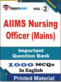 AIIMS Nursing Officer (Mains) Book in English - Objective MCQ (VOL.2)