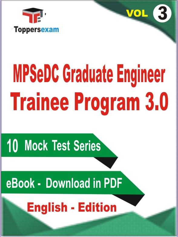 MPSeDC Graduate Engineer Trainee Program 3.0 Test Book PDF in English - Practice Set /Mock Test (VOl. 3)