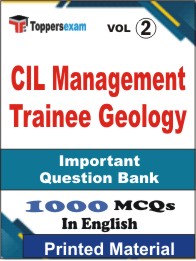 CIL Management Trainee Geology Book in English - Objective MCQ (VOL.2)