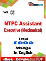 NTPC Assistant Executive (Mechanical) PDF Book in English - MCQ / Objective Questions (VOL.2)