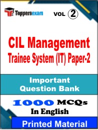 CIL Management Trainee System (IT) Paper-2 Book in English - Objective MCQ (VOL.2)