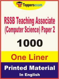 RSSB Teaching Associate (Computer Science) Paper 2 One Liner Book in English