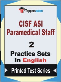 CISF ASI Paramedical Staff Book in English - Question Paper / Practice Set