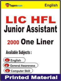 LIC HFL Junior Assistant One Liner Book in English