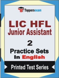 LIC HFL Junior Assistant Book in English - Question Paper / Practice Set