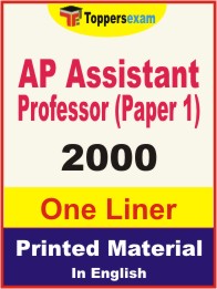 AP Assistant Professor (Paper 1) One Liner Book in English