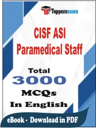 CISF ASI Paramedical Staff PDF Book In English - MCQ / Objective Questions