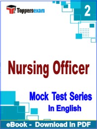 Nursing Officer PDF Book In English - Question Paper
