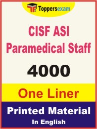 CISF ASI Paramedical Staff One Liner Book in English