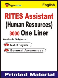 RITES Assistant (Human Resources) One Liner Book in English