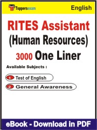 RITES Assistant (Human Resources) One Liner Book PDF in English