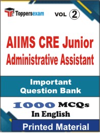 AIIMS CRE Junior Administrative Assistant Book in English - Objective MCQ (VOL.2)