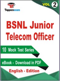 BSNL Junior Telecom Officer Test PDF Book in English - Practice Set /Mock Test (VOL. 2)