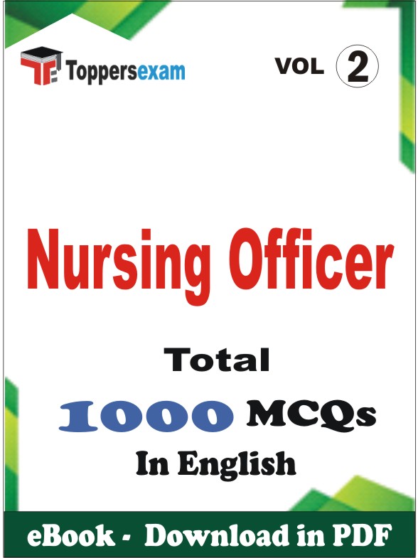 Nursing Officer PDF Book In English - MCQ / Objective Questions (VOL.2)