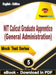 NIT Calicut Graduate Apprentice (General Administration) Test PDF Book In English - Practice Set
