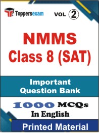NMMS Class 8 (SAT) Book in English - Objective MCQ (VOL.2)